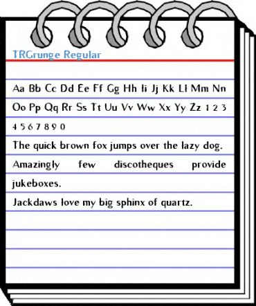 TRGrunge Regular Font