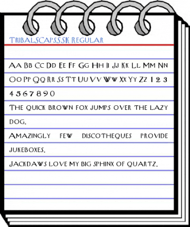 TribalSCapsSSK Regular Font
