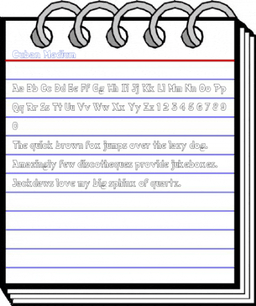 Cuban Medium Font