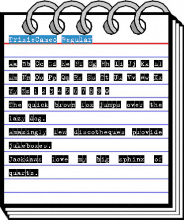 TrixieCameo Regular Font