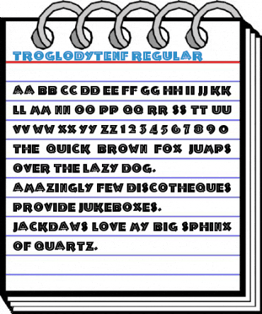 TroglodyteNF Regular Font