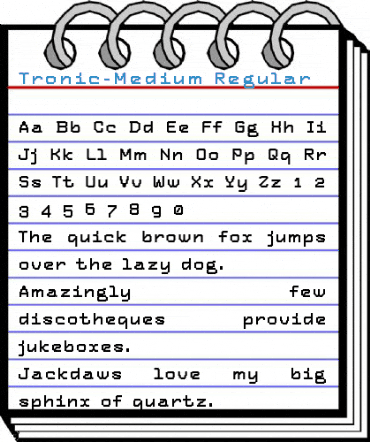 Tronic-Medium Regular Font