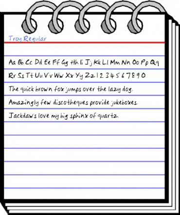 Troy Regular Font