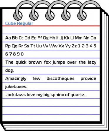 Cube Regular Font