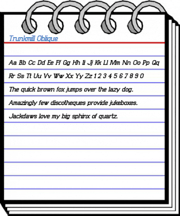 Trunkmill Oblique Font