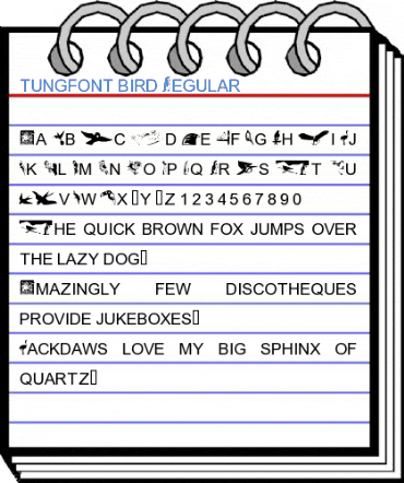 tungfont bird Font