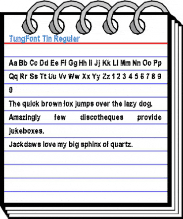 TungFont Tin Regular Font