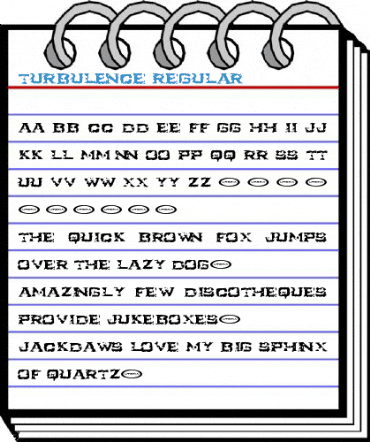 Turbulence Regular Font