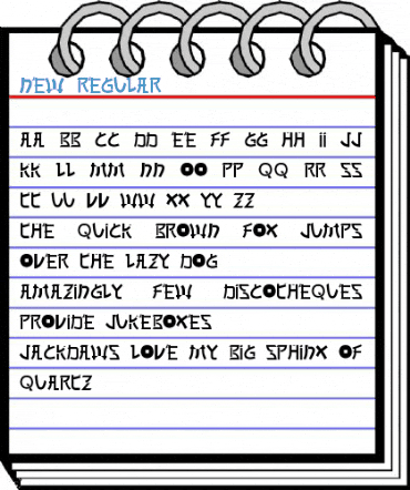 New Regular Font