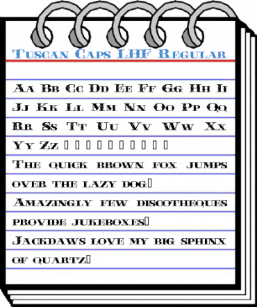 Tuscan Caps LHF Regular Font