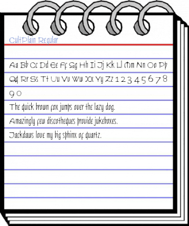 CultPlain Regular Font