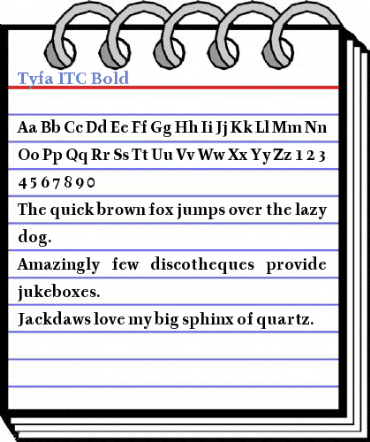 Tyfa ITC Font