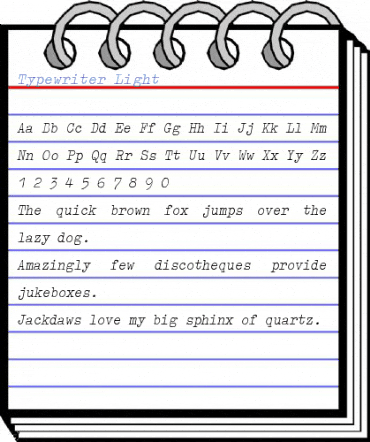Typewriter Light Font