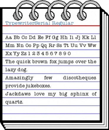 TypewriterSerial Regular Font