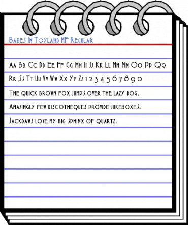 Babes In Toyland NF Regular Font