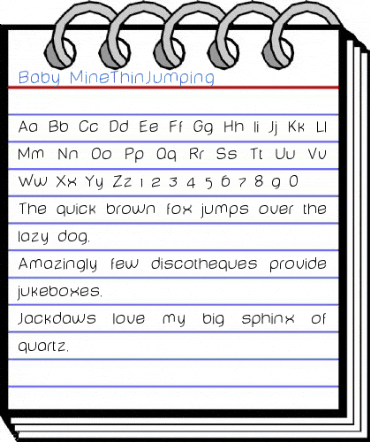 Baby MineThinJumping Font