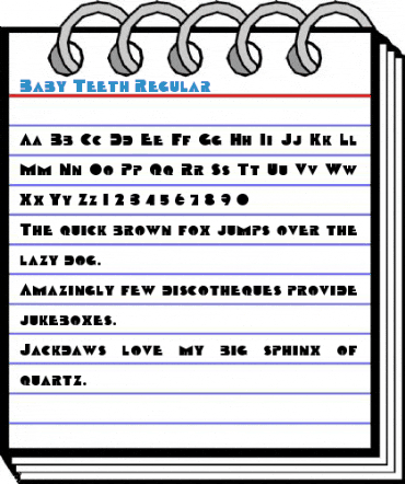 Baby Teeth Regular Font