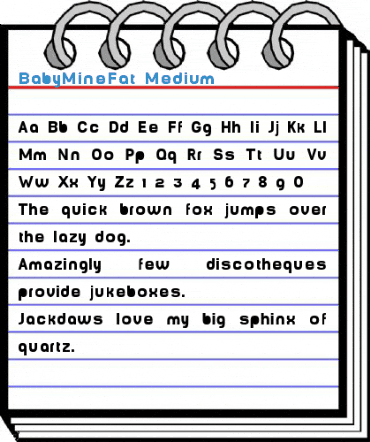 BabyMineFat Font