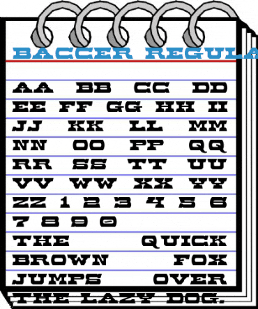 Baccer Regular Font