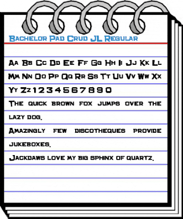 Bachelor Pad Crud JL Regular Font