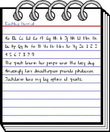 Backlog Normal Font