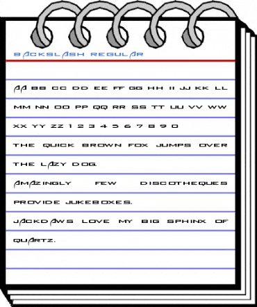 Backslash Regular Font