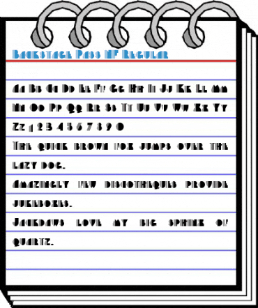 Backstage Pass NF Regular Font
