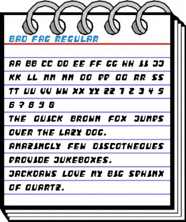 bad fag Regular Font