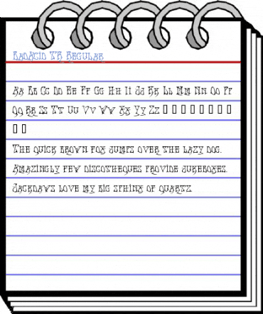 BadAcid TR Regular Font