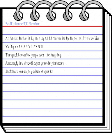 BadCabbageICG Regular Font