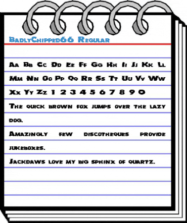 BadlyChipped66 Regular Font