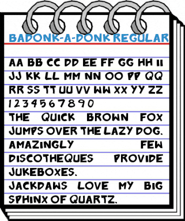 Badonk-a-donk Regular Font