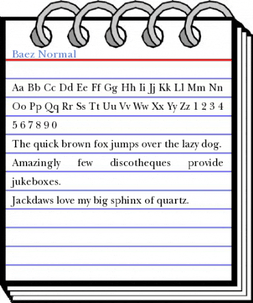 Baez Normal Font