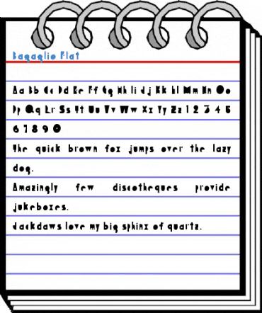 Bagaglio Flat Font