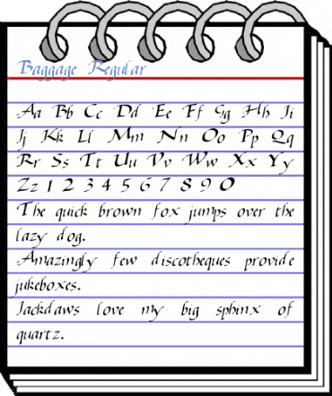 Baggage Regular Font