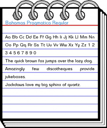 Bahamas Pragmatica Regular Font