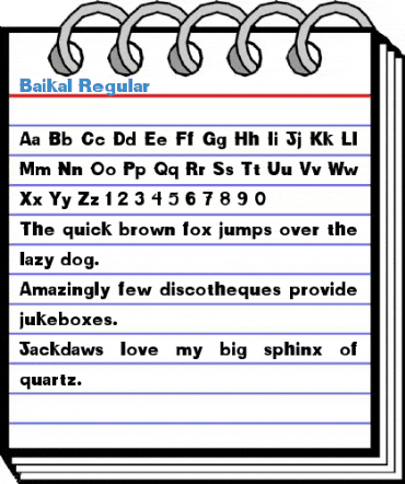 Baikal Regular Font