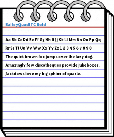 BaileyQuadITC Bold Font