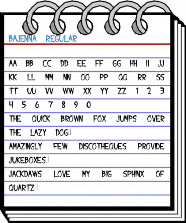 bajenna Regular Font