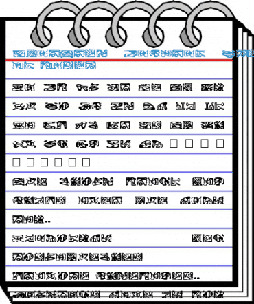 StarTrek Bajoran Ideogram on based Font