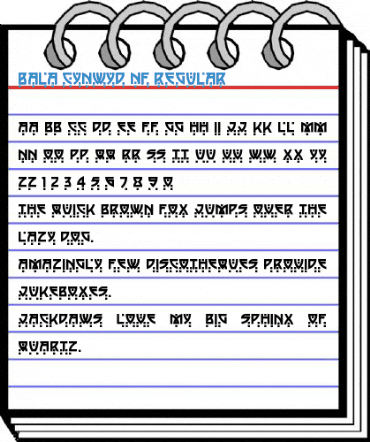 Bala Cynwyd NF Regular Font