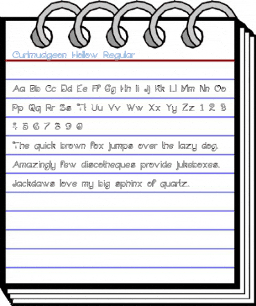 Curlmudgeon Hollow Regular Font