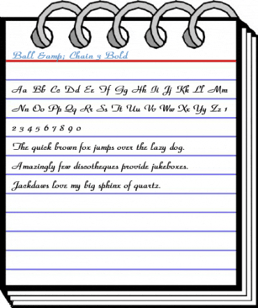 Ball & Chain 3 Bold Font