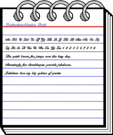 BallantinesShadow Bold Font