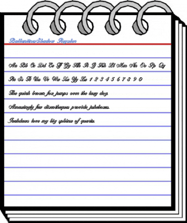 BallantinesShadow Regular Font
