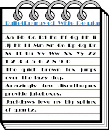 BalletEngraved Wide Regular Font