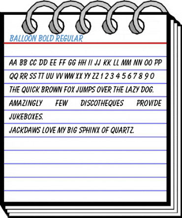 Balloon Bold Regular Font