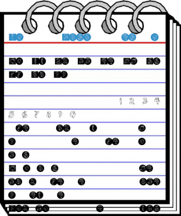 BalloonDigits Regular Font