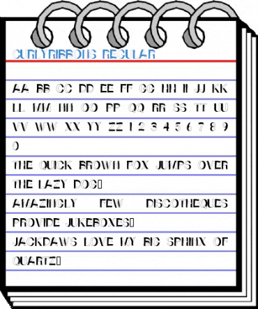 CurlyRibbons Regular Font
