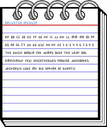 Baluster Medium Font